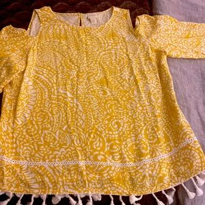 Chico’s cold shoulder top!